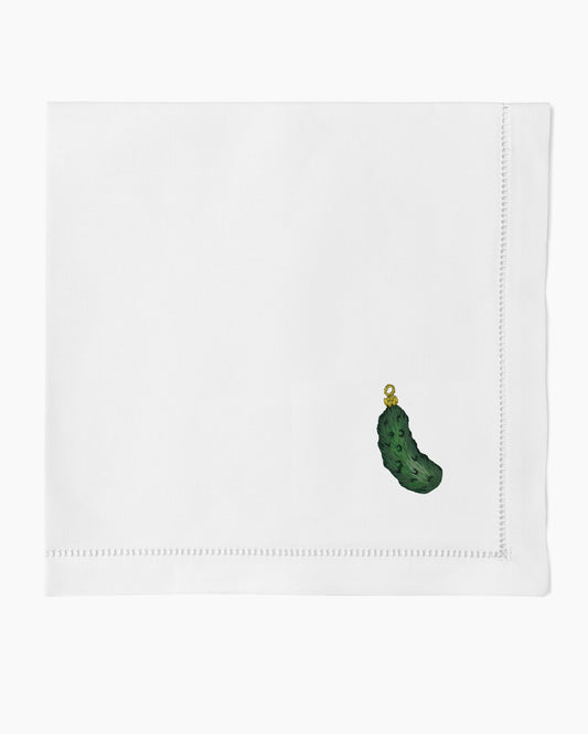 Pickle Ornament Napkin