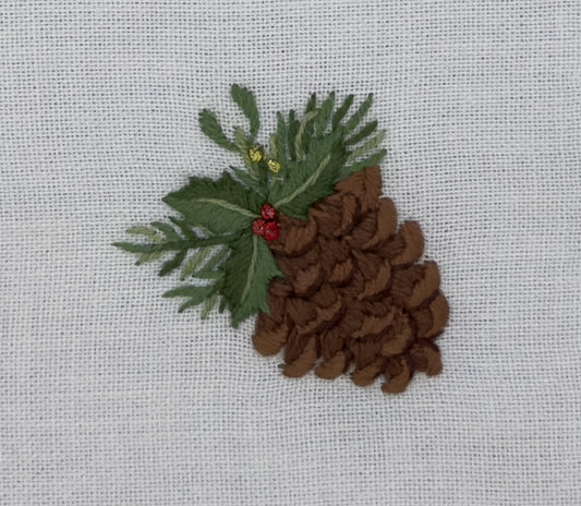 Pinecone Holly Cocktail Napkins