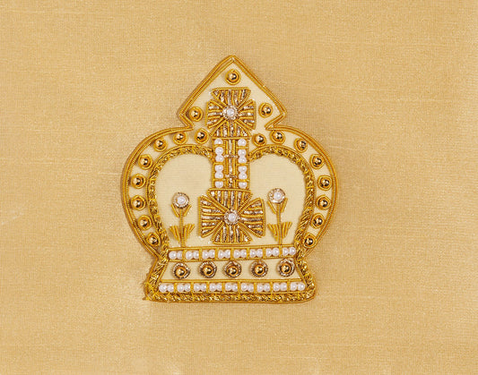 Crown Gold Zipper Pouch