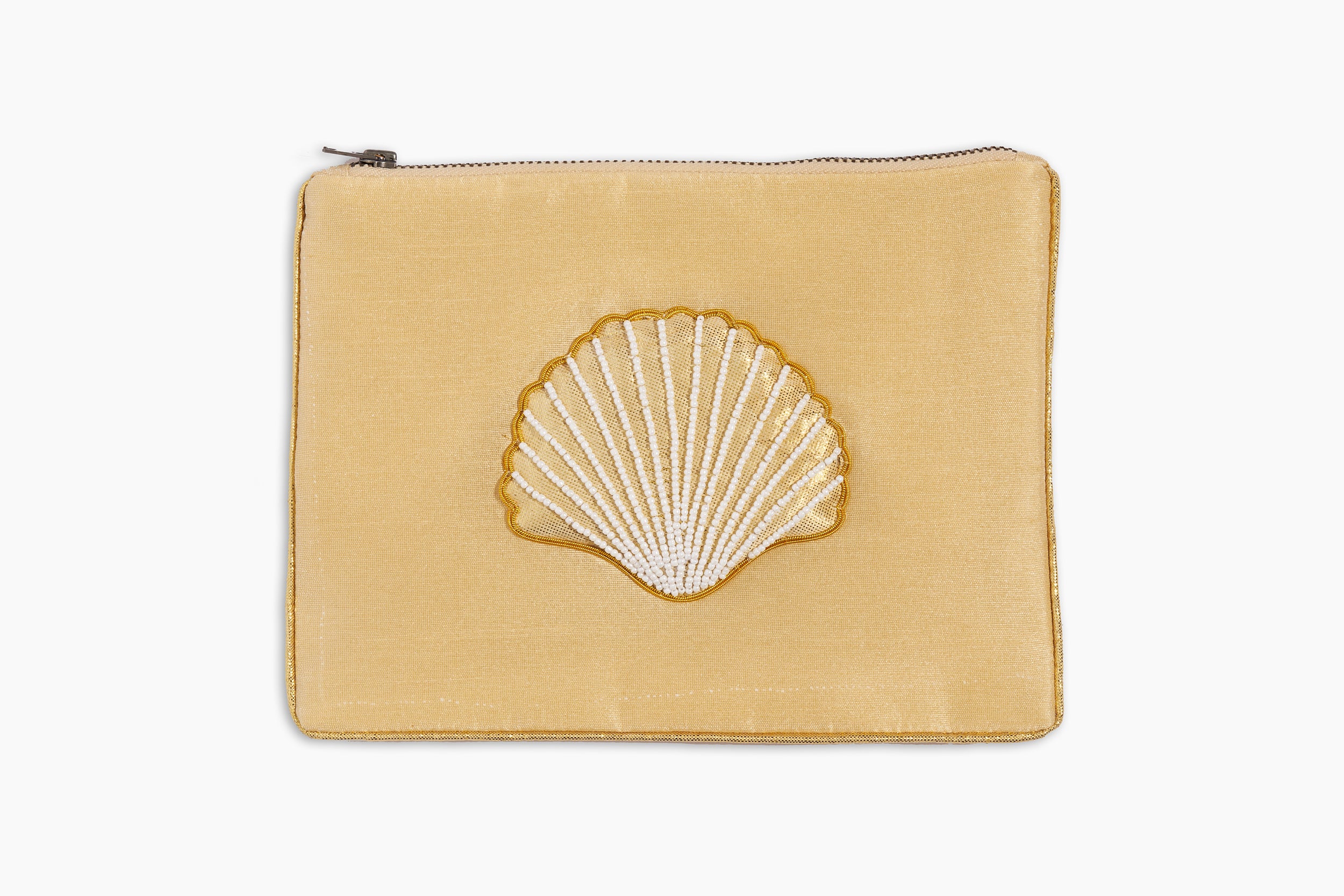 Shell Color Zipper Design Sea Shell Zipper Pouch – Henry Handwork