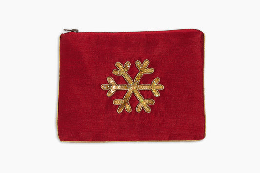 Snowflake Zipper Pouch