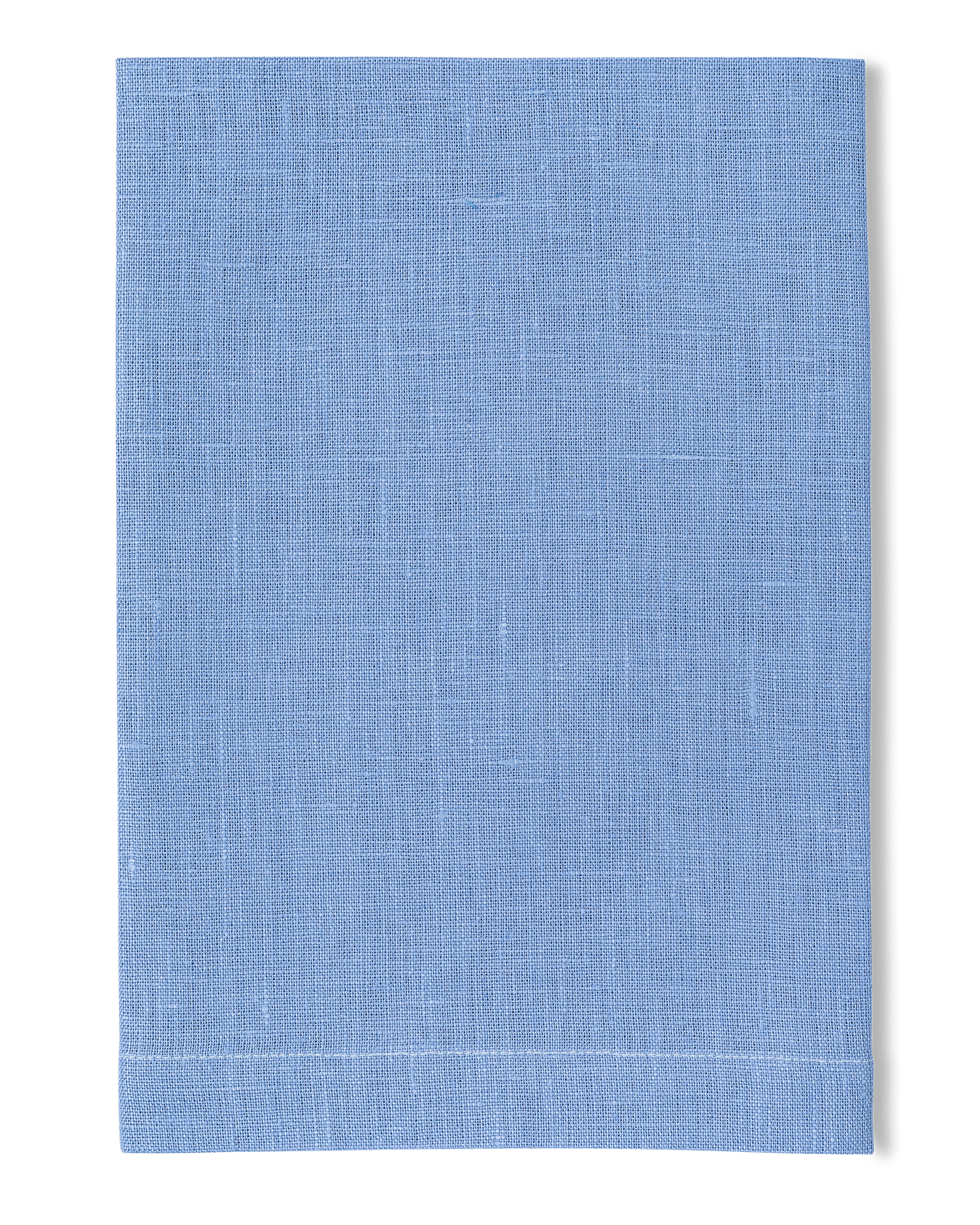 A linen napkin in the ocean color