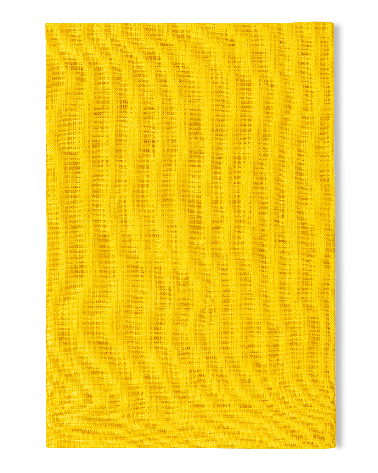 A linen napkin in the sunflower color