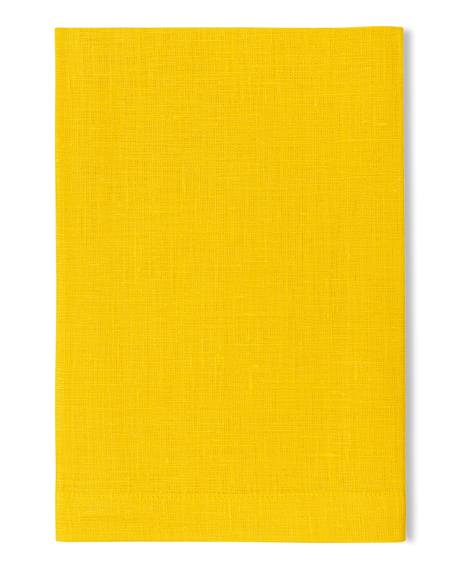 A linen napkin in the sunflower color