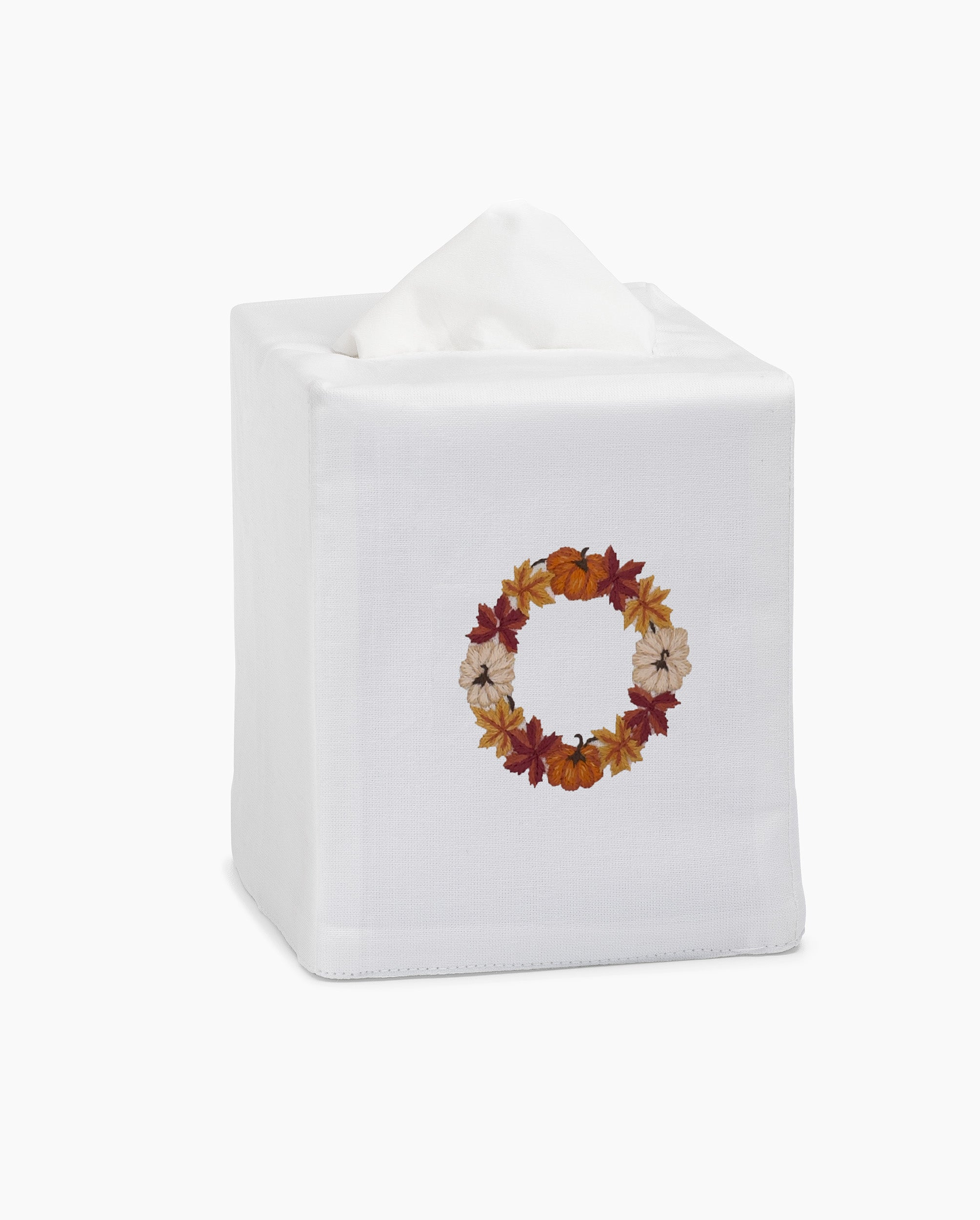 Pumpkin Wreath Tissue Box Cover - Thumbnail 2