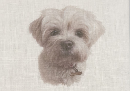 Shih Tzu Linen Cocktail Napkins