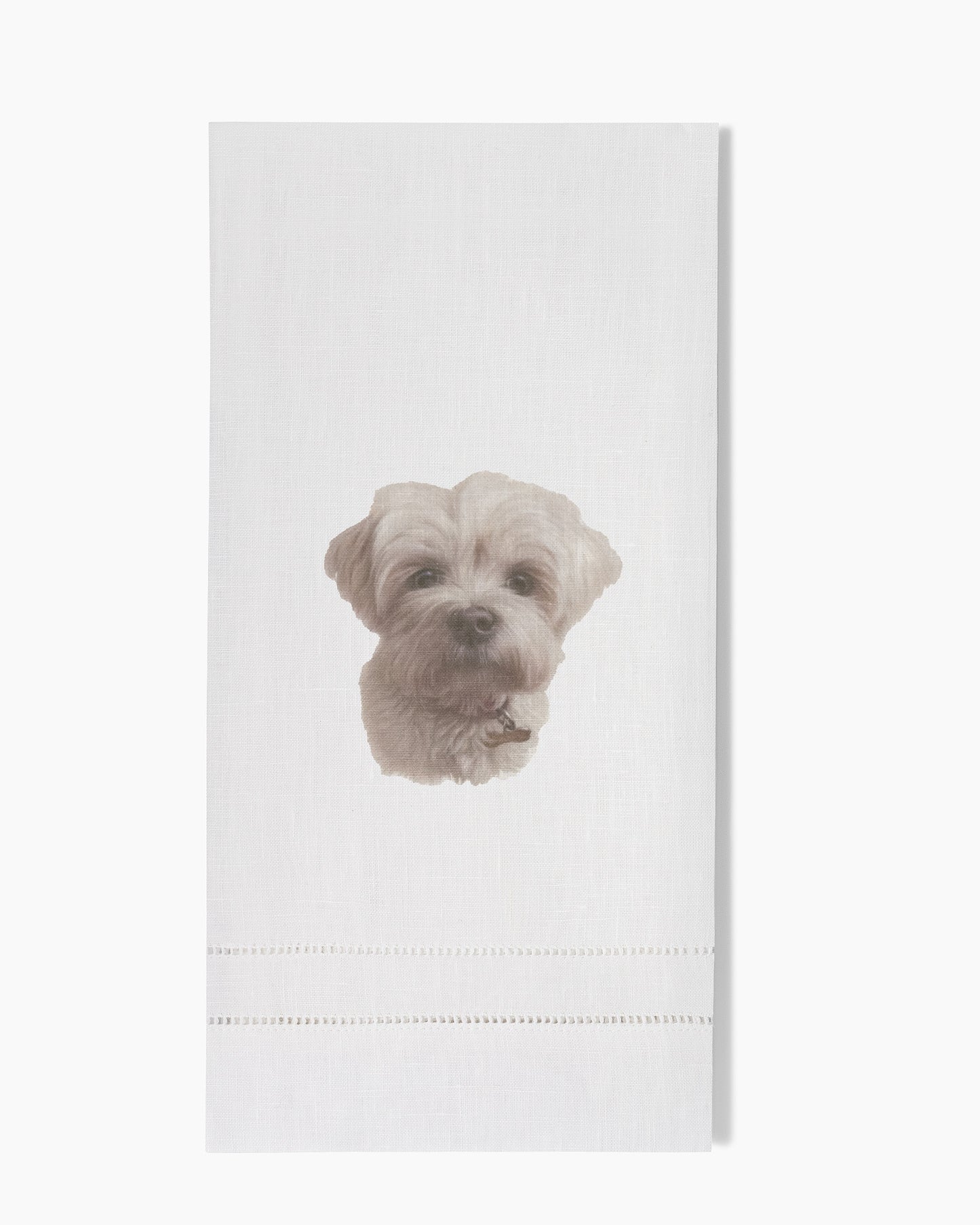 Shih Tzu Linen Hand Towel