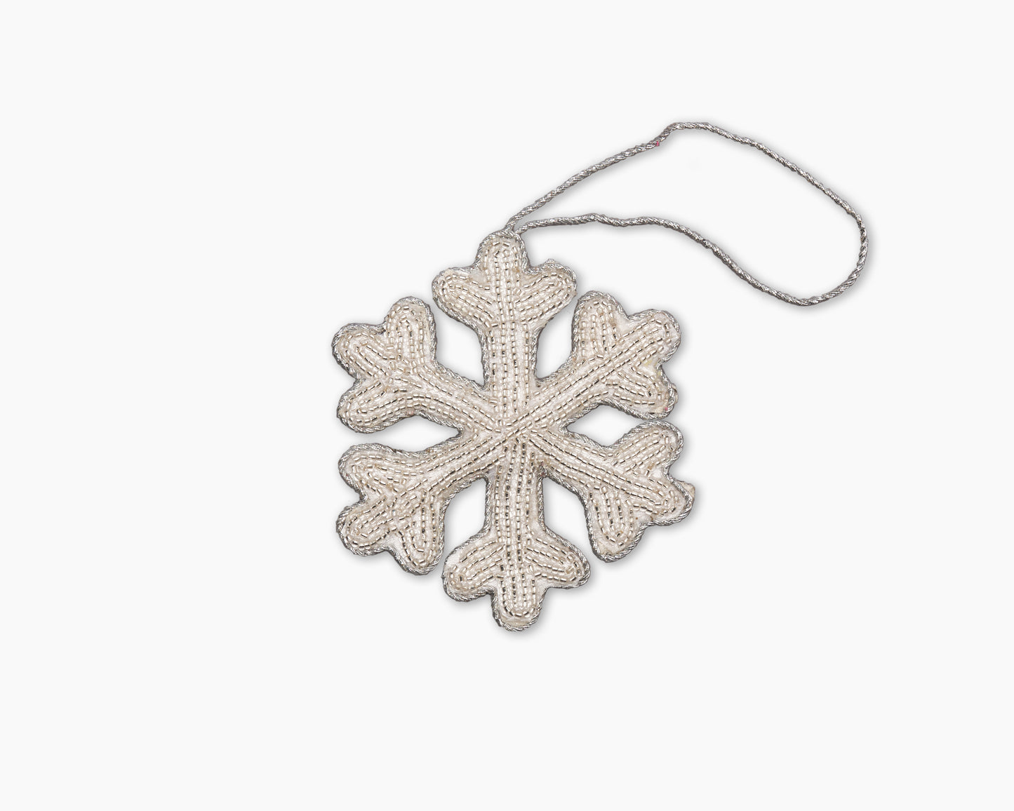 Snowflake Silver Ornament