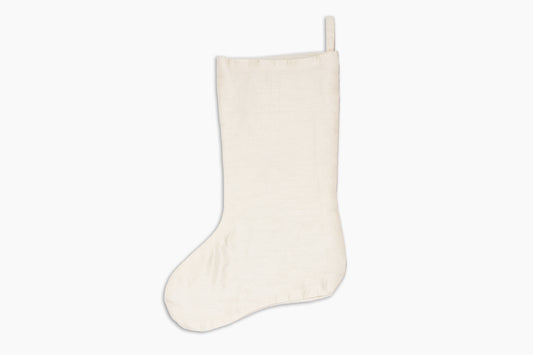 Gold Tree on Cream Stocking