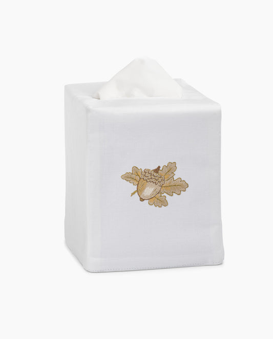 Acorn Gold Tissue Box Cover