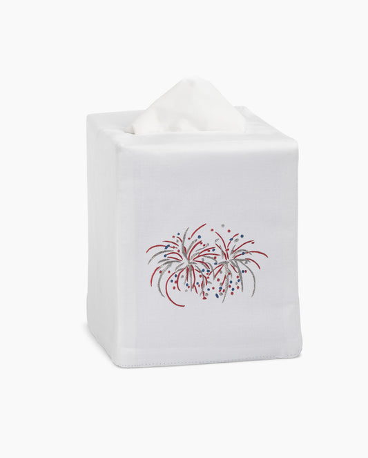 Happy 4th Fireworks Tissue Box Cover