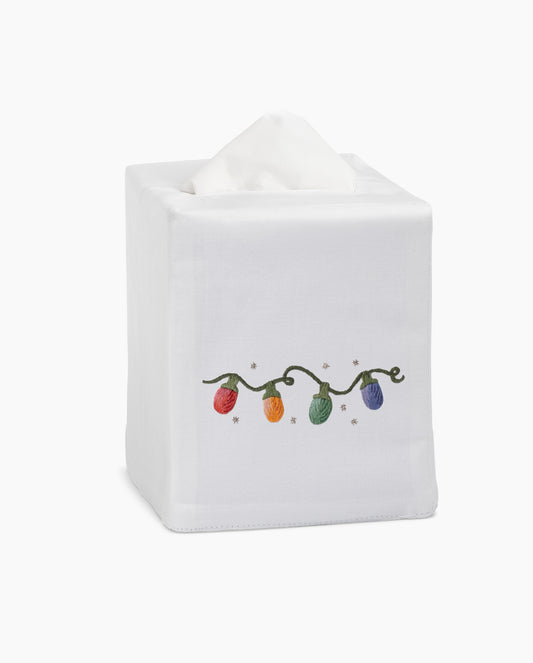 Holiday Lights Tissue Box Cover