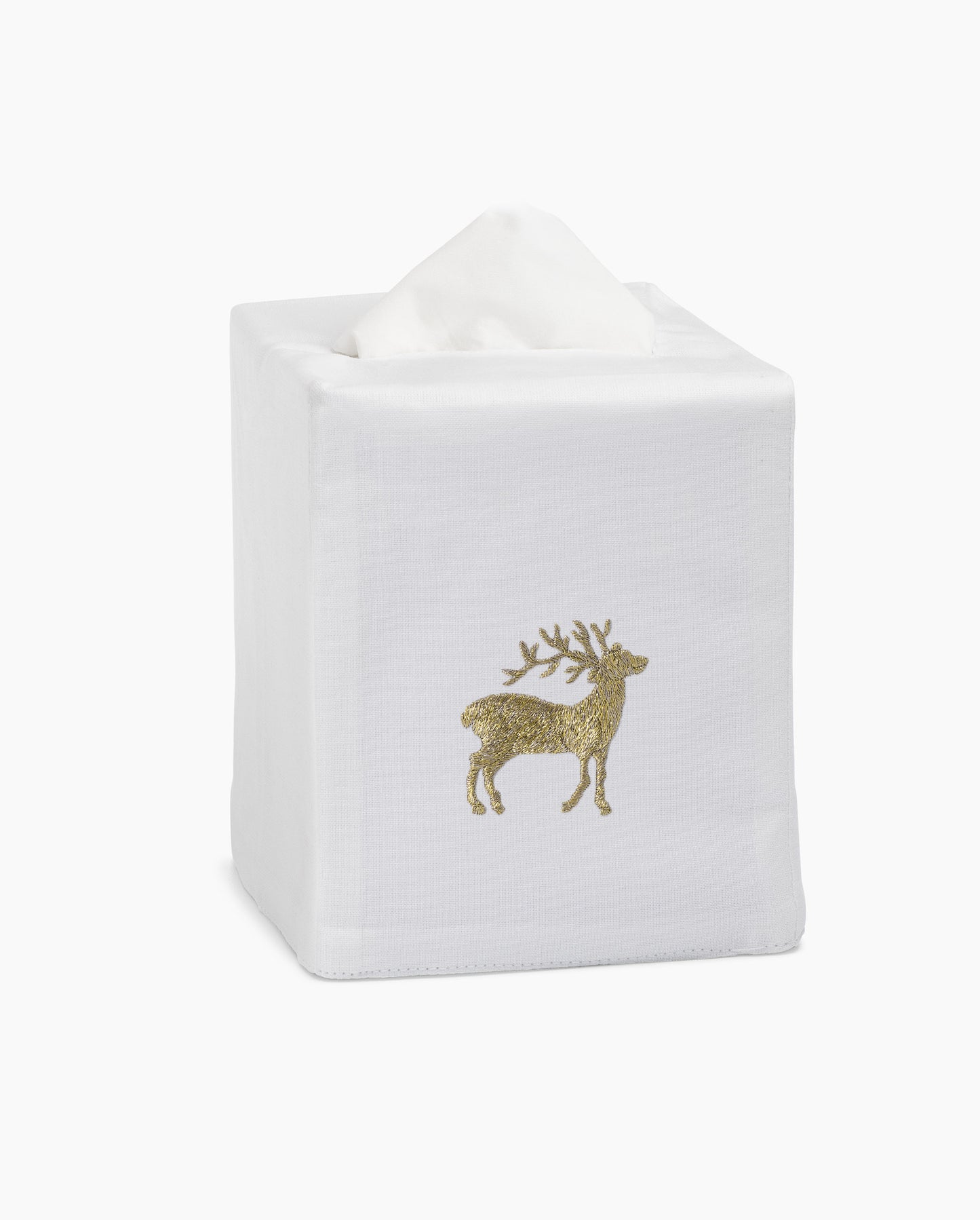 Reindeer Gold Tissue Box Cover