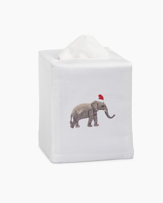 Santa Hat Elephant Tissue Box Cover