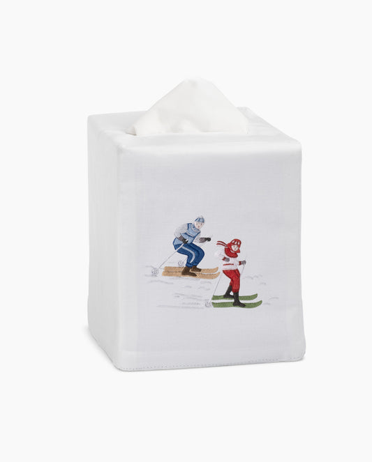 Skiers Tissue Box Cover