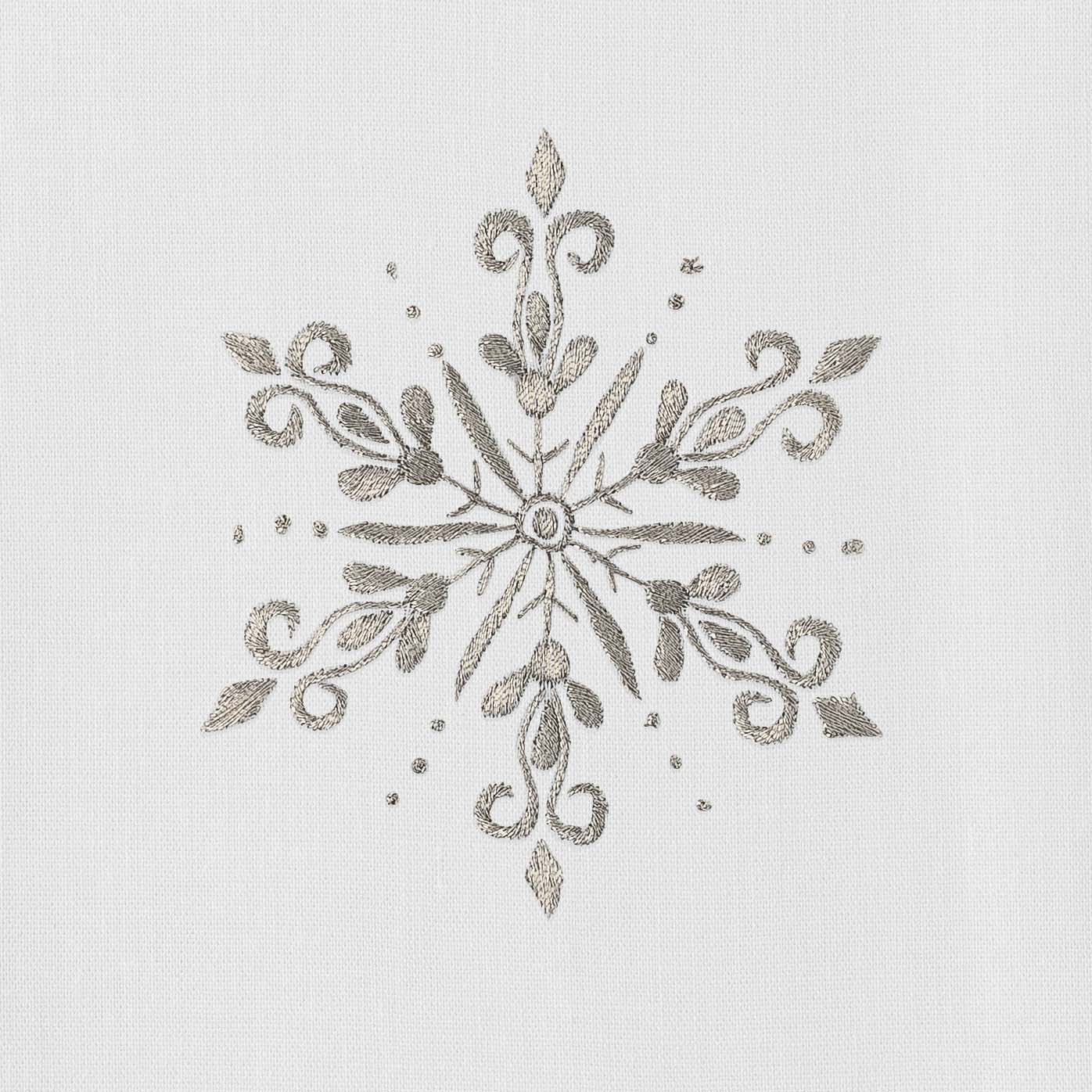 Snowflake Silver Napkin