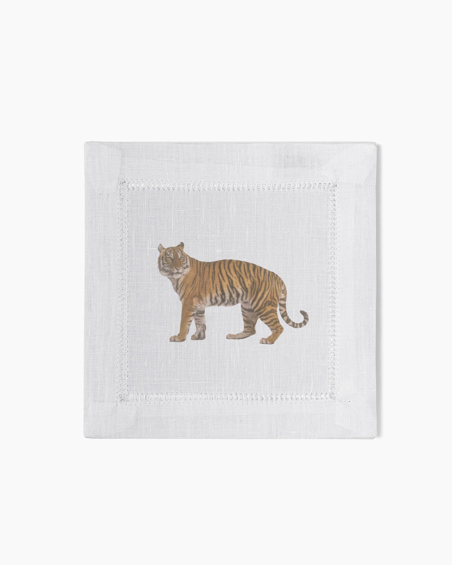 Tiger Linen Cocktail Napkins