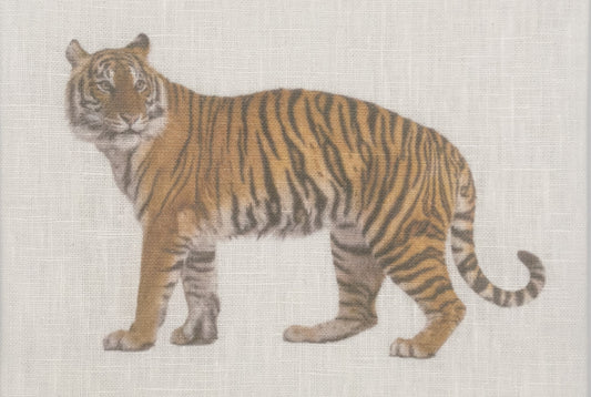 Tiger Linen Hand Towel