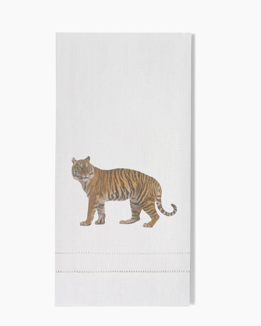 Tiger Linen Hand Towel