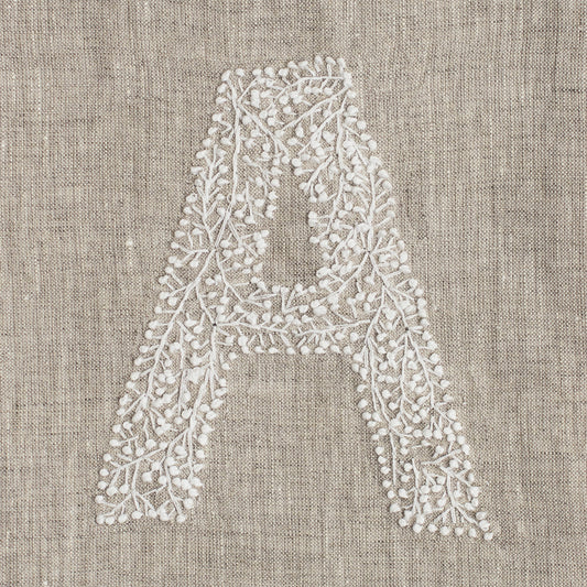 Monogram Twig Hand Towel - Natural
