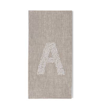 Monogram Twig Hand Towel - Natural