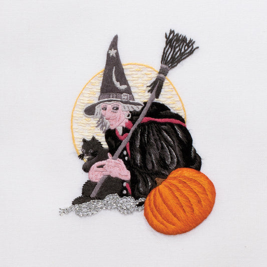 Witch & Cat Hand Towel