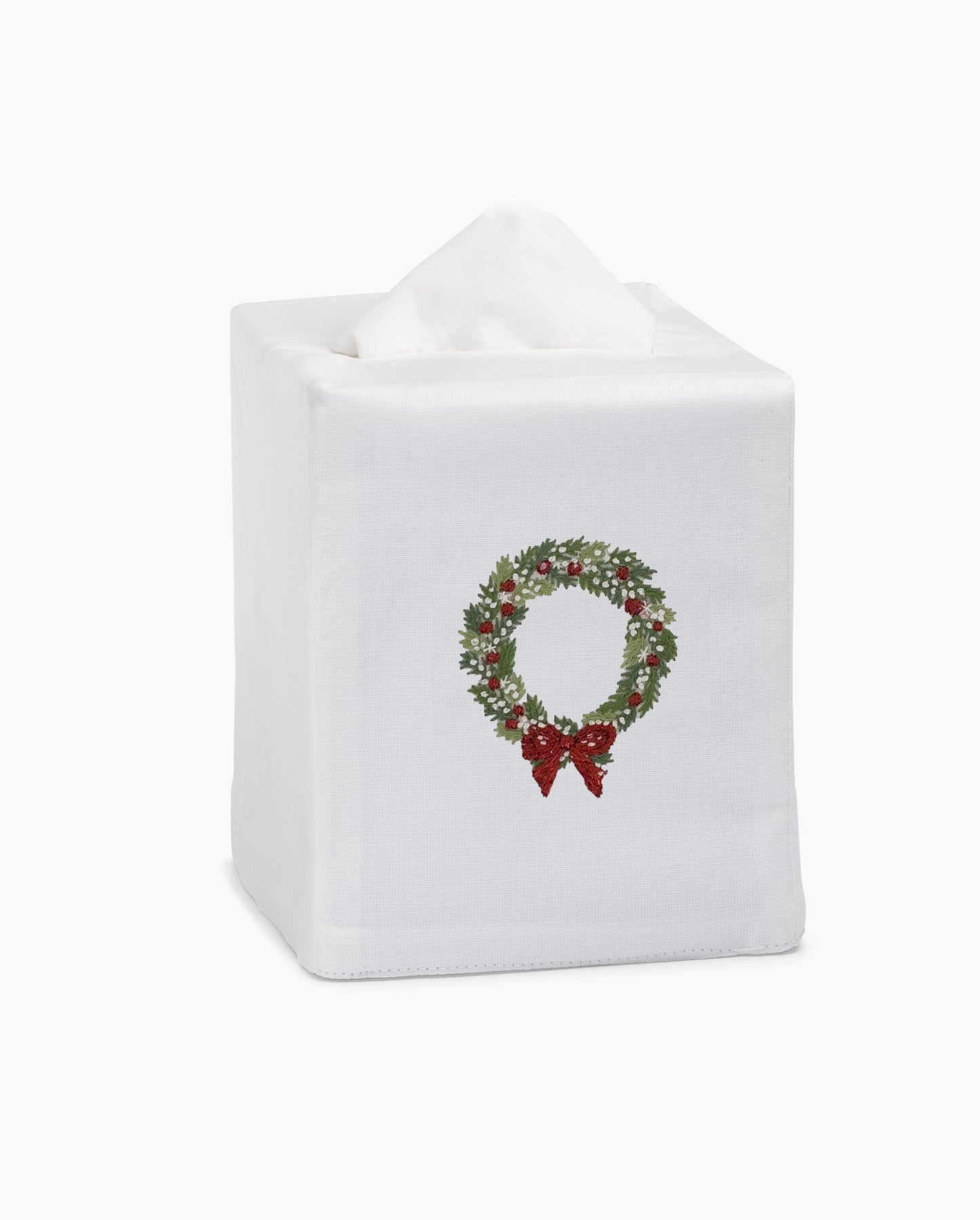 Wreath Snow Tissue Box Cover