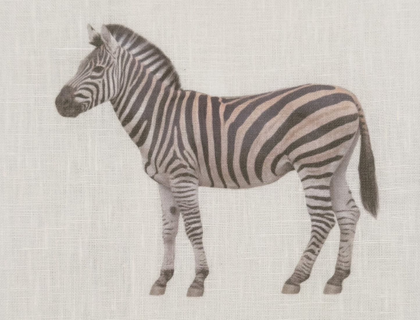 Zebra Linen Hand Towel