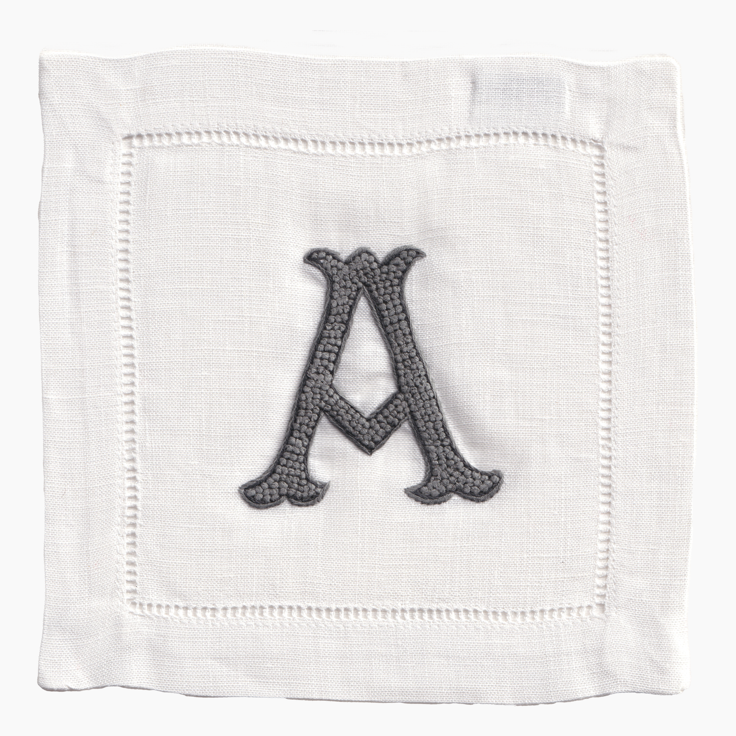 Nouveau Monogram Cocktail Napkins A - (Set of 4)