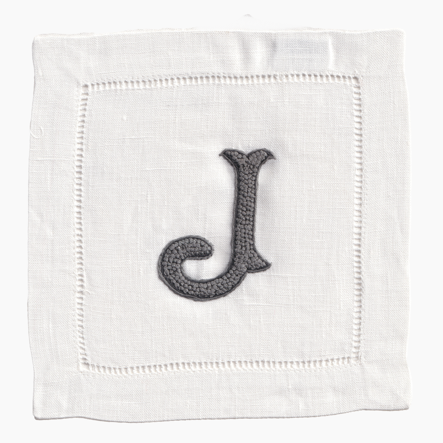 Nouveau Monogram Cocktail Napkins J - (Set of 4)