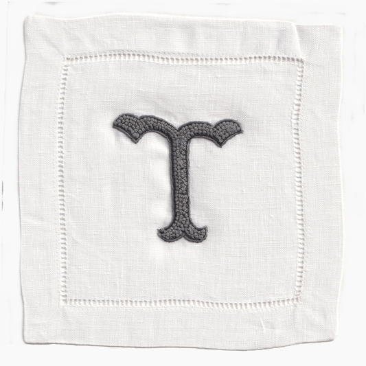 Nouveau Monogram Cocktail Napkins T - (Set of 4)
