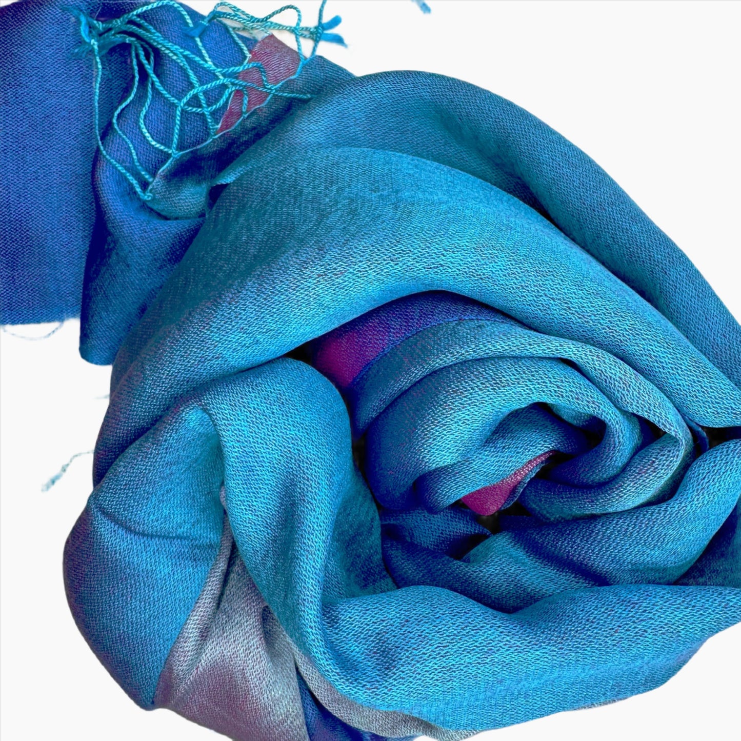 Image of Ombre Scarf Cyan