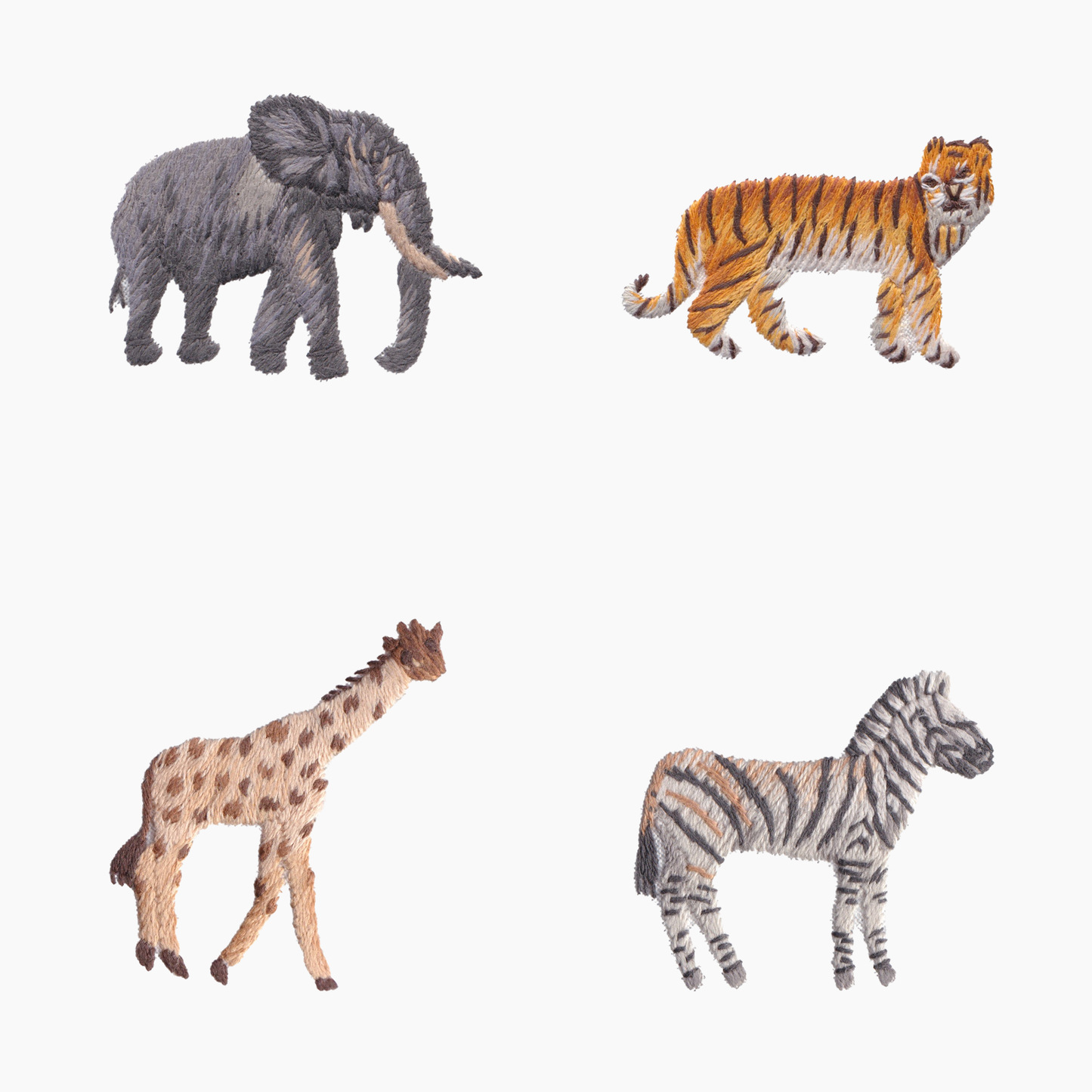 African Animals Mixed Cocktail Set