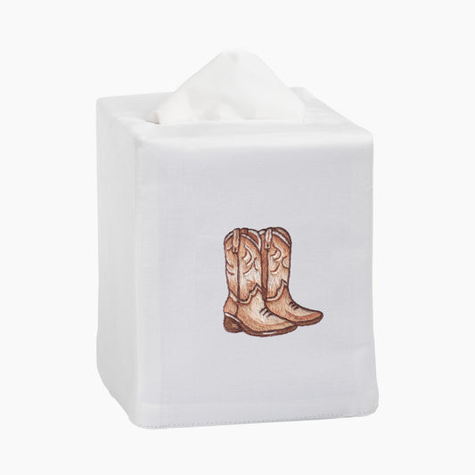 Cowboy Boots Tissue Box Cover