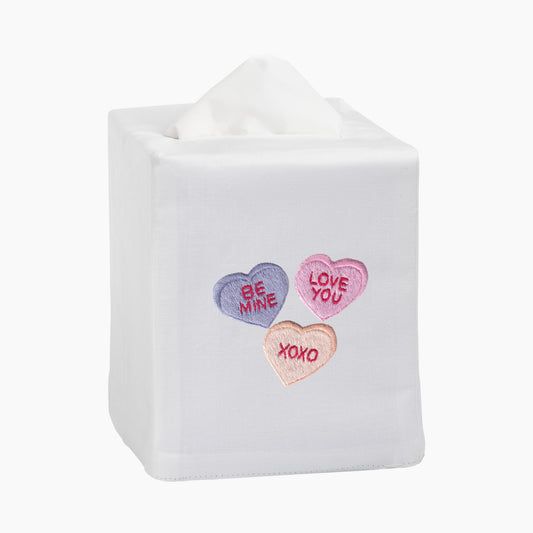 Love You Hearts Tissue Box Cover