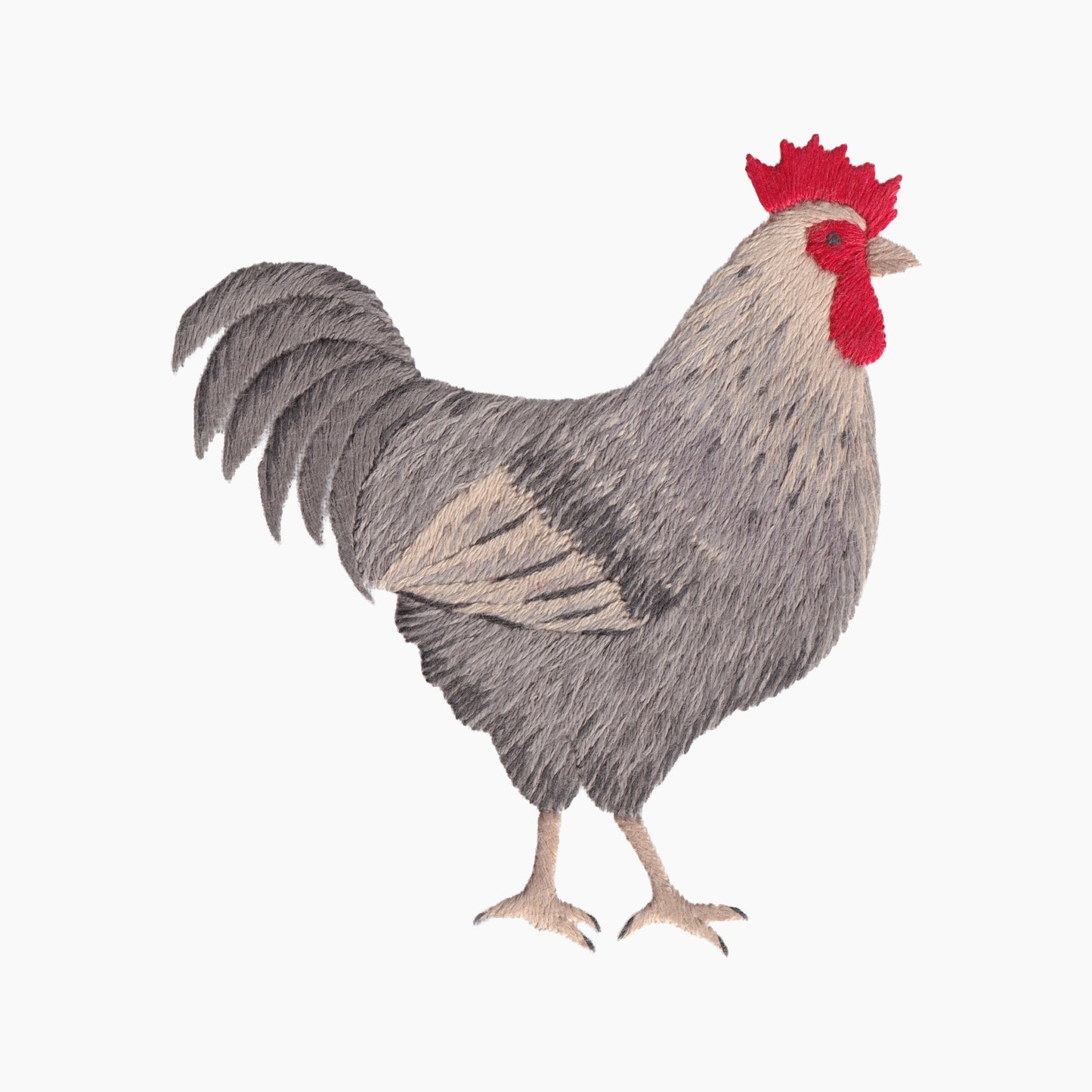 Rooster Gray Towel