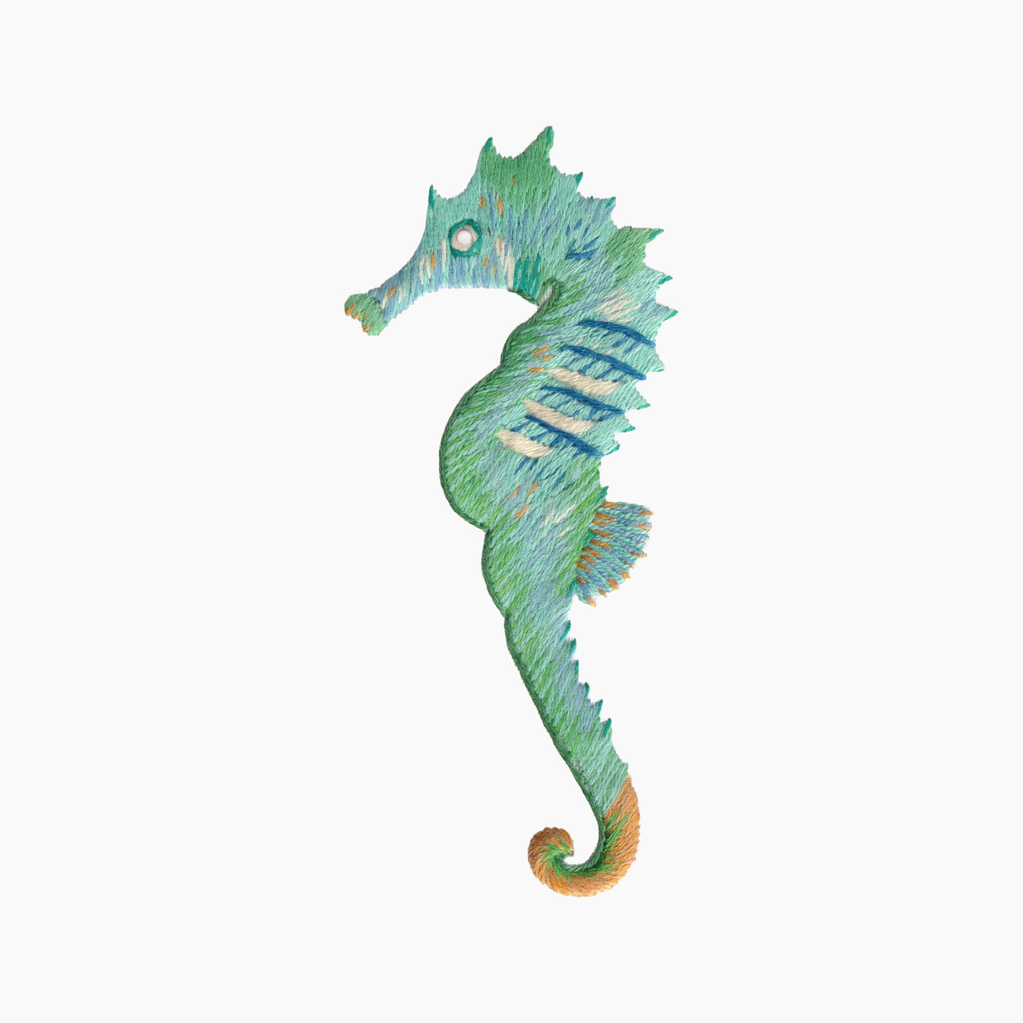 Seahorse Aqua Hand Towel