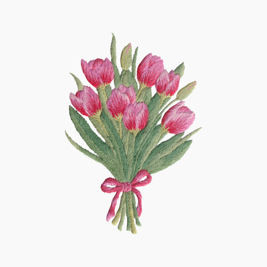 Tulips Bouquet Towel