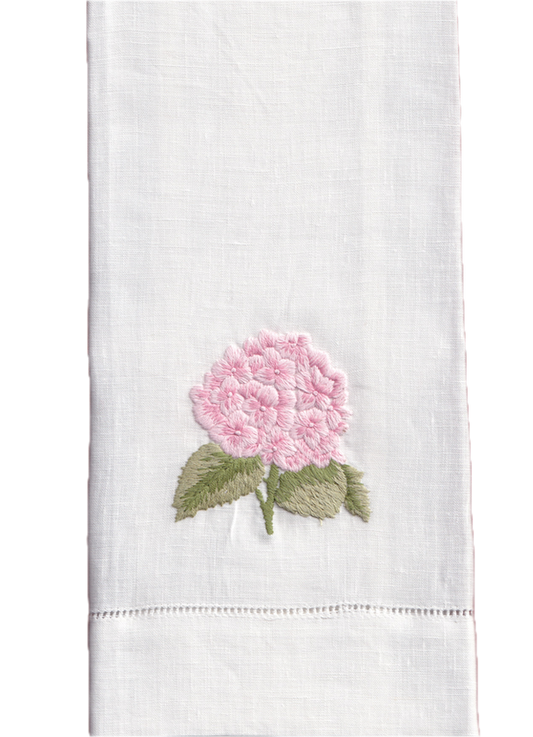 Hydrangea Linen Towel - SAMPLE