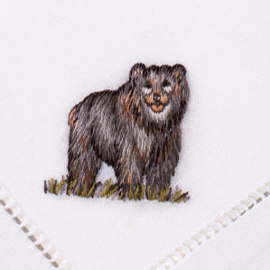 an embroidered black bear