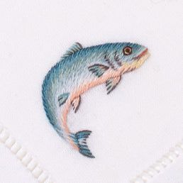 a blue jumping fish