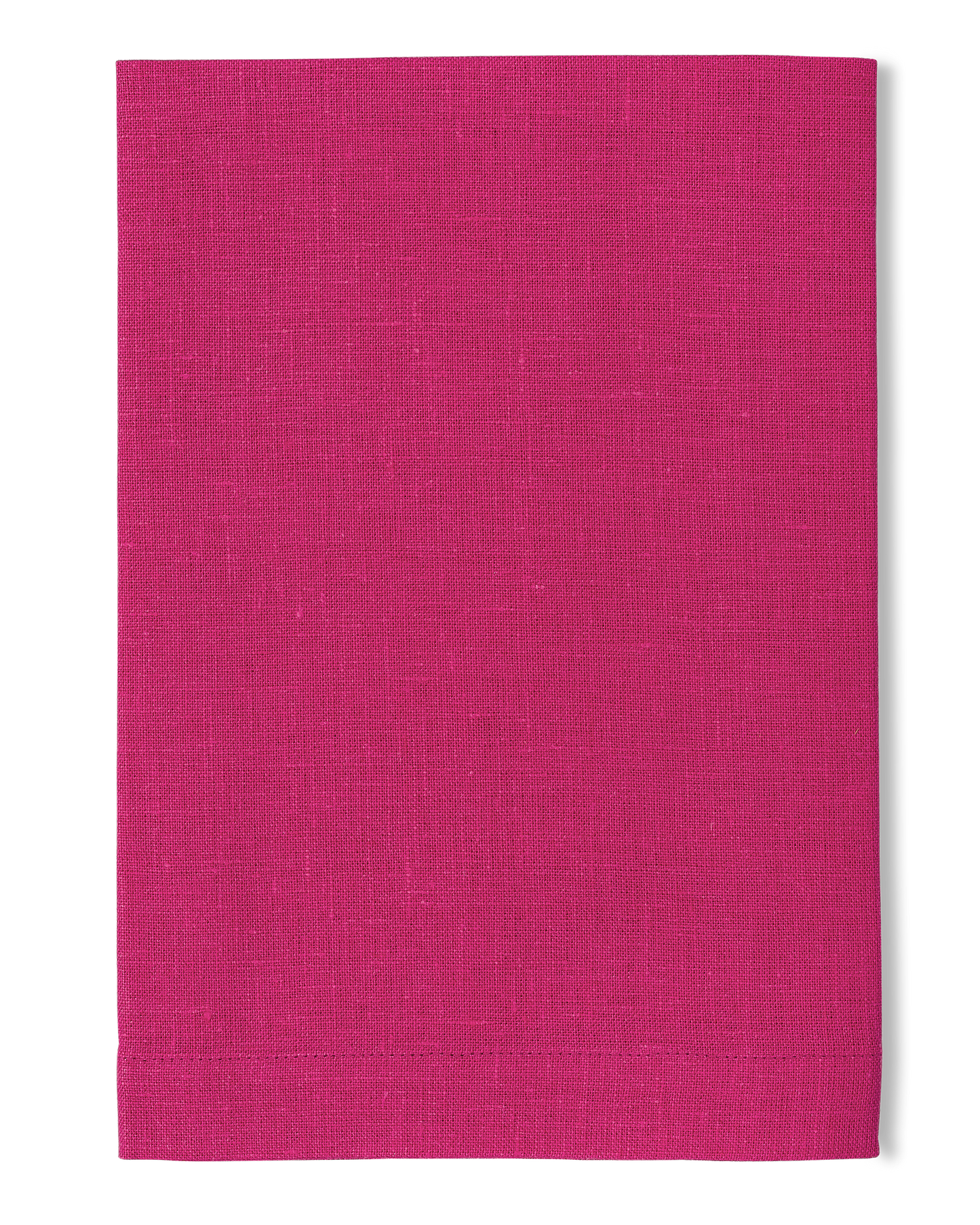 A linen napkin in the berry color