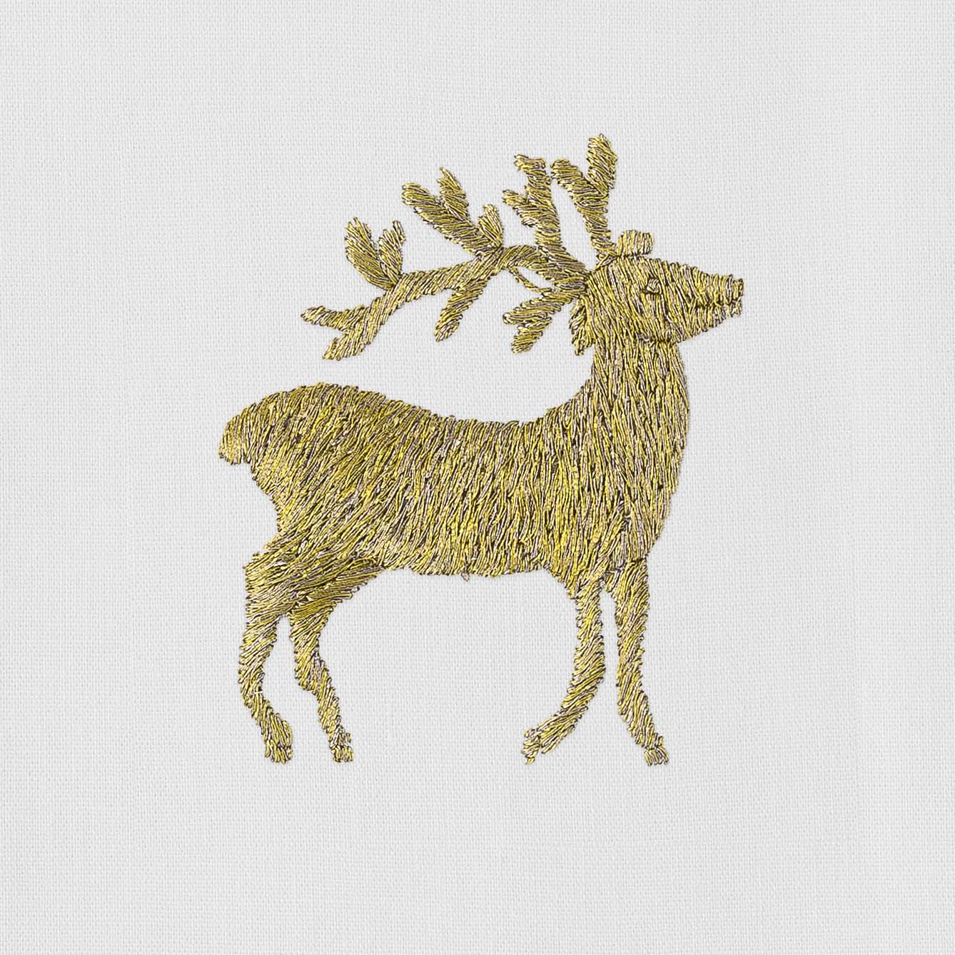 Reindeer Gold Towel - Thumbnail 4