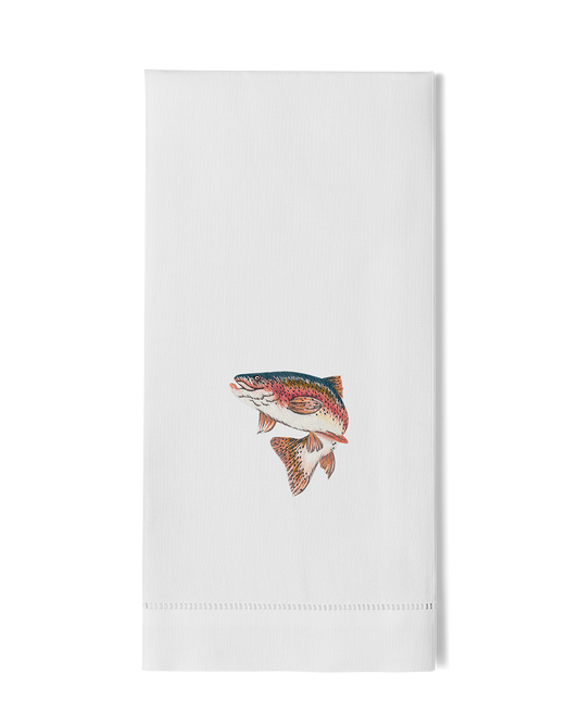 Trout Jump Hand Towel