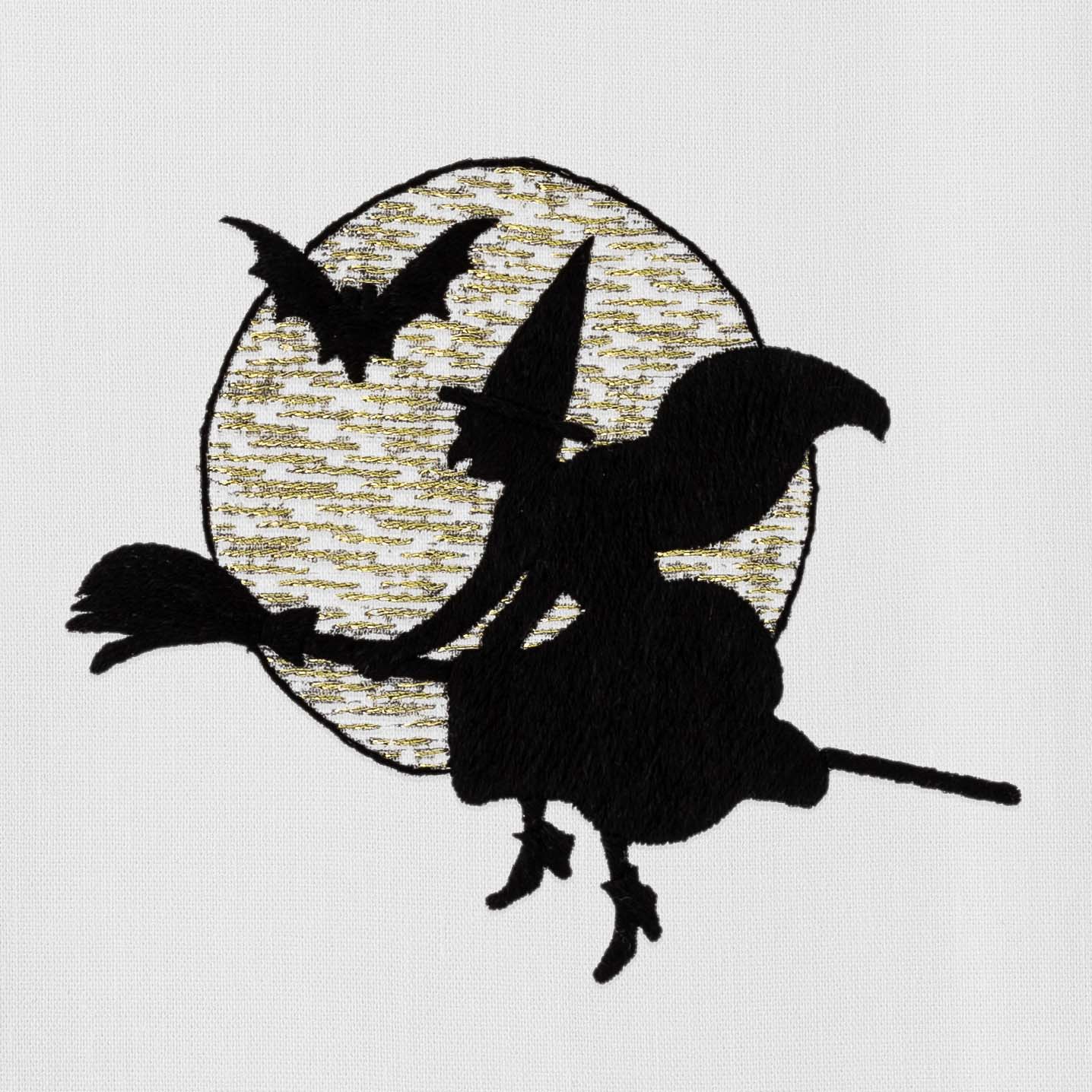 Witch Silhouette Hand Towel