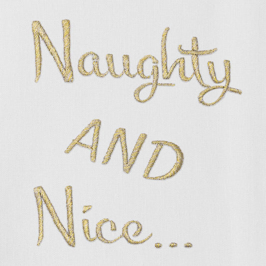 Naughty & Nice Hand Towel